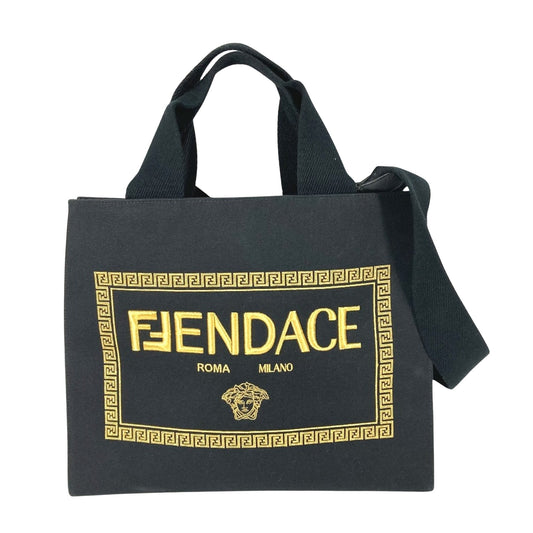 Fendi, Black, Canvas, tote