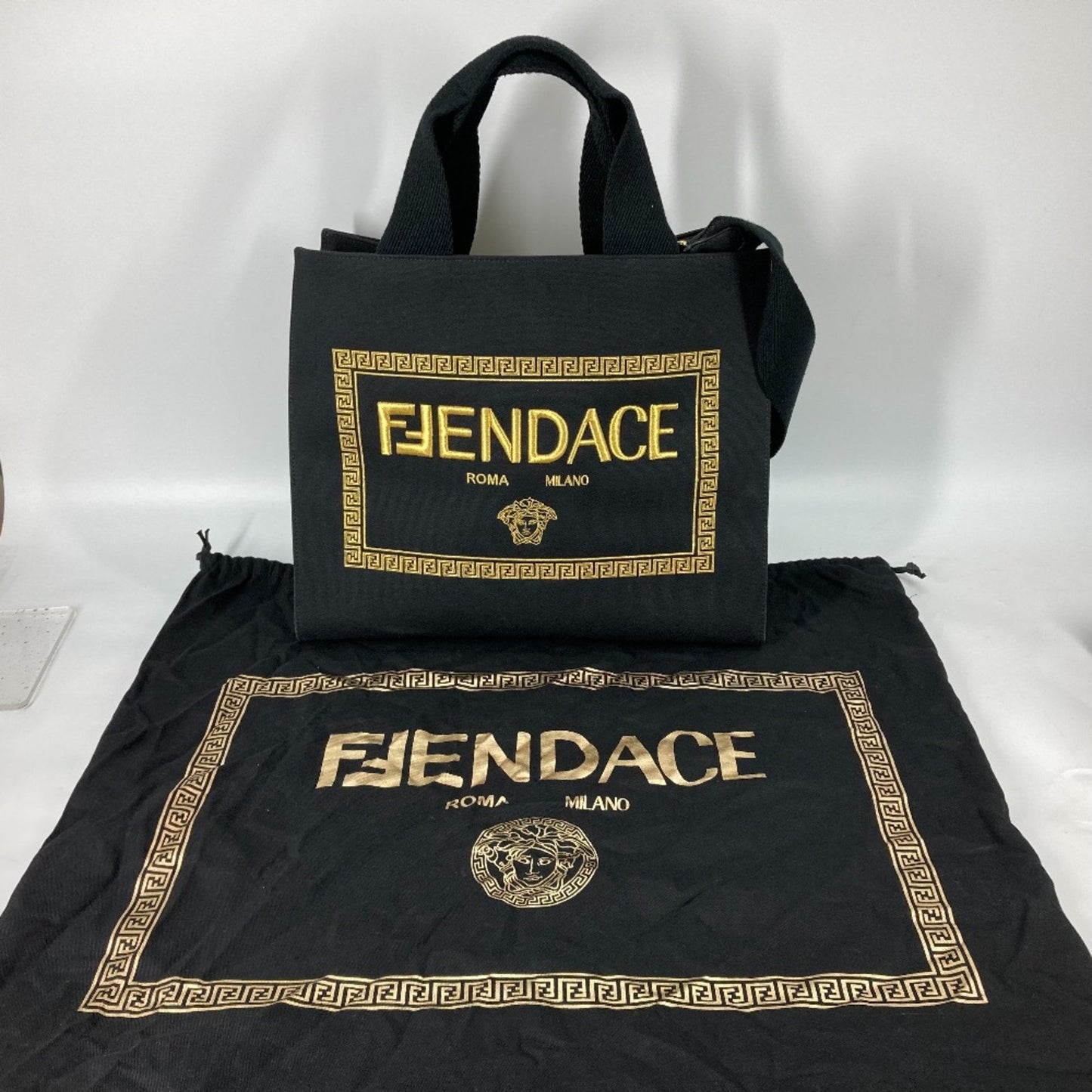 Fendi, Black, Canvas, tote