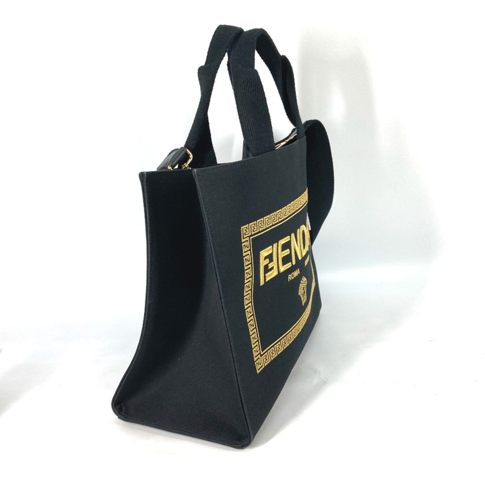 Fendi, Black, Canvas, tote