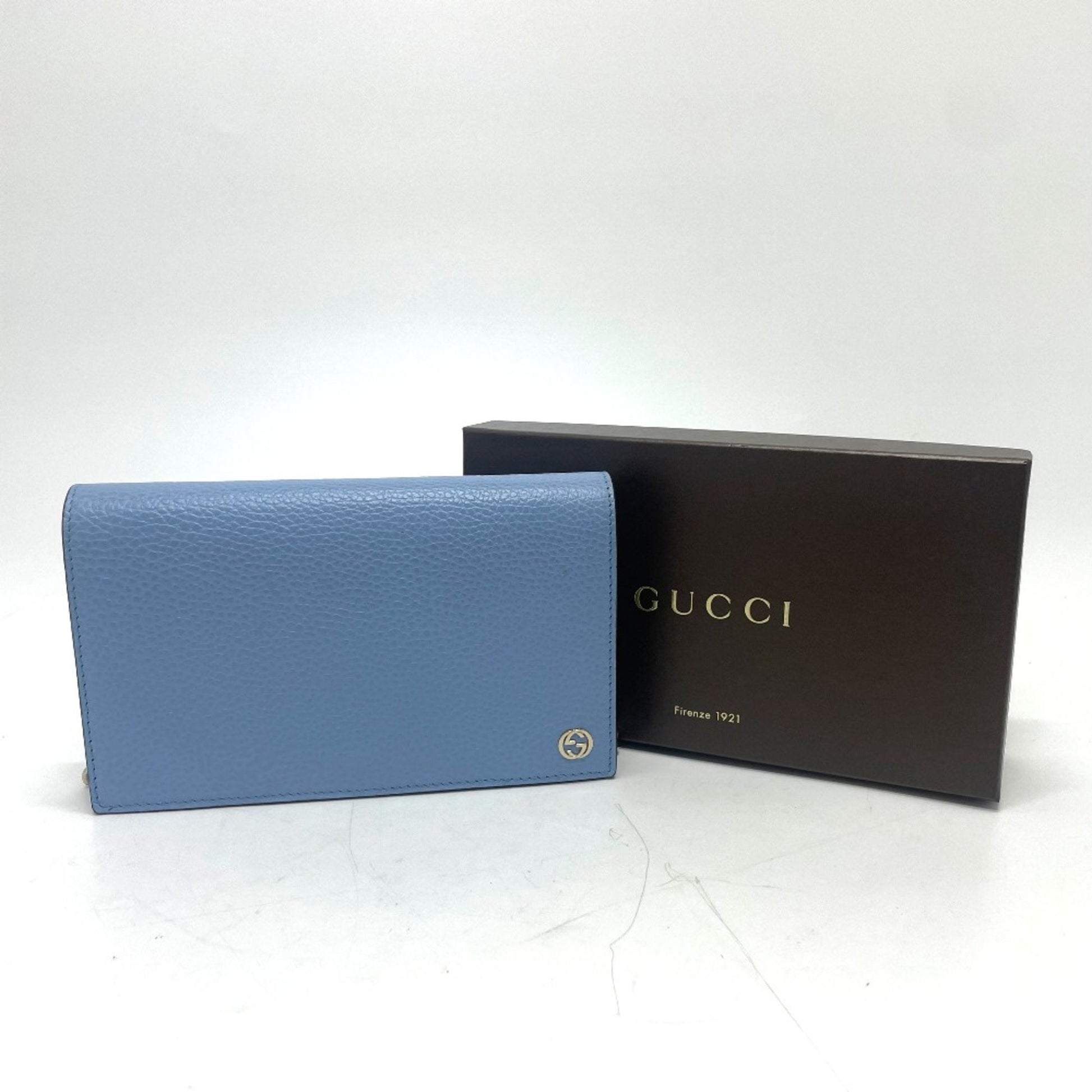 Gucci Betty, Blue, Leather, wallet