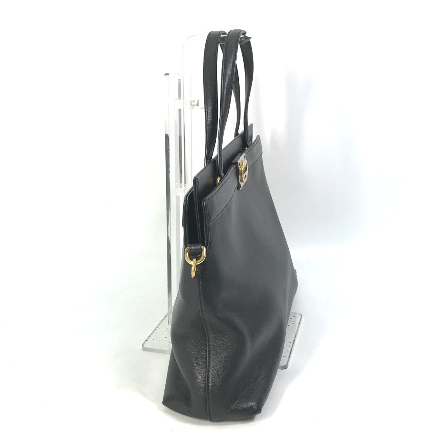 Gucci Interlocking G, Black, Leather, handbag