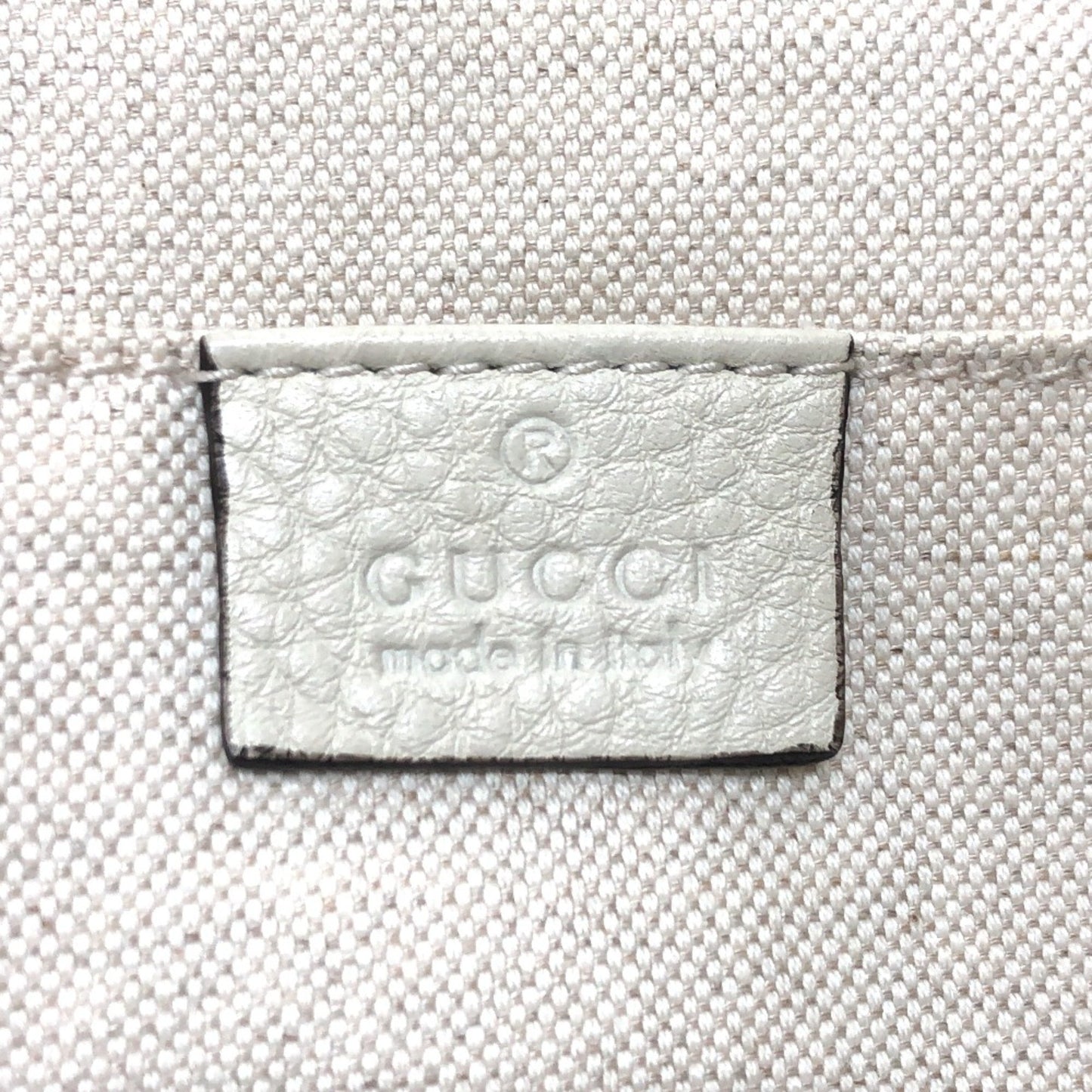 Gucci, White, Leather, backpack