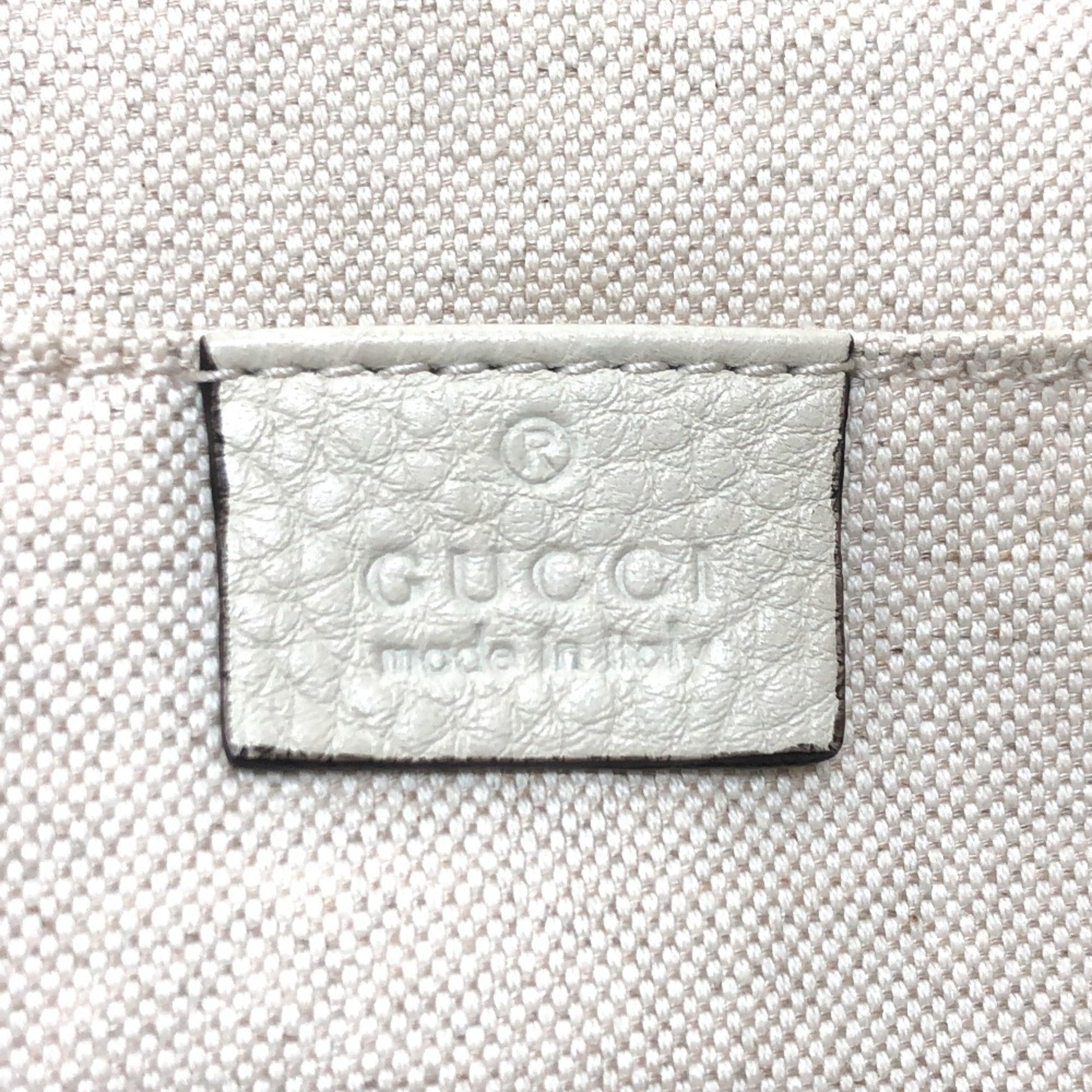 Gucci, White, Leather, backpack