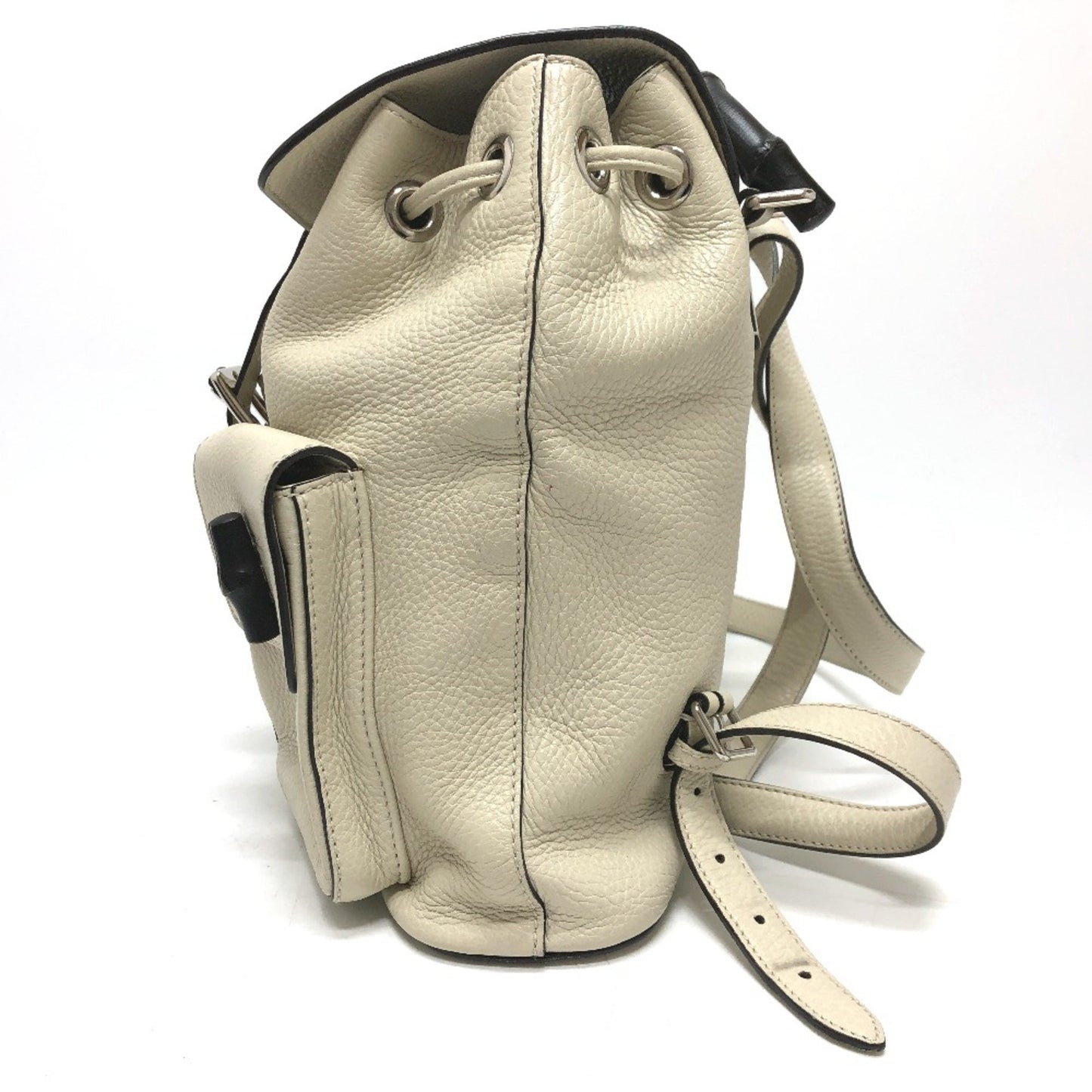 Gucci, White, Leather, backpack