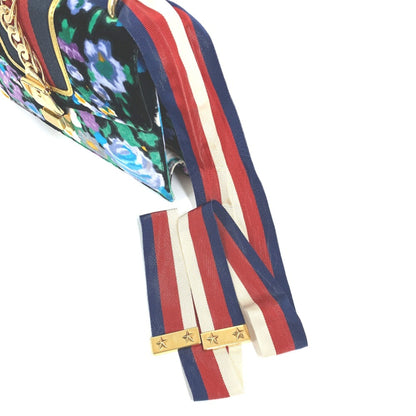 Gucci Sylvie, Blue, Leather, shoulder