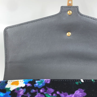 Gucci Sylvie, Blue, Leather, shoulder
