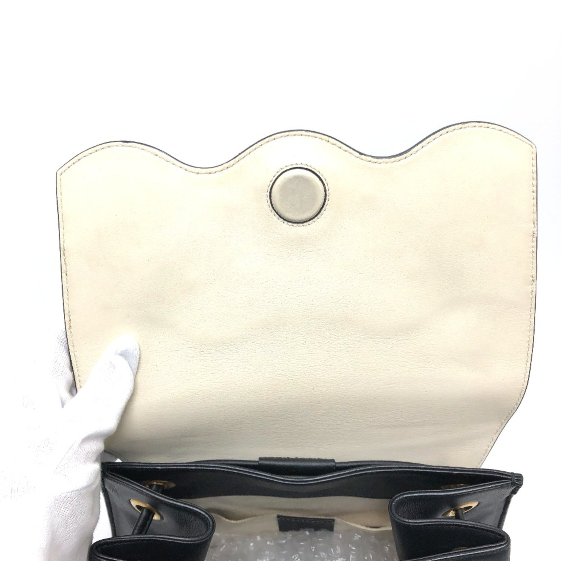 Gucci Animalier, Black, Leather, backpack