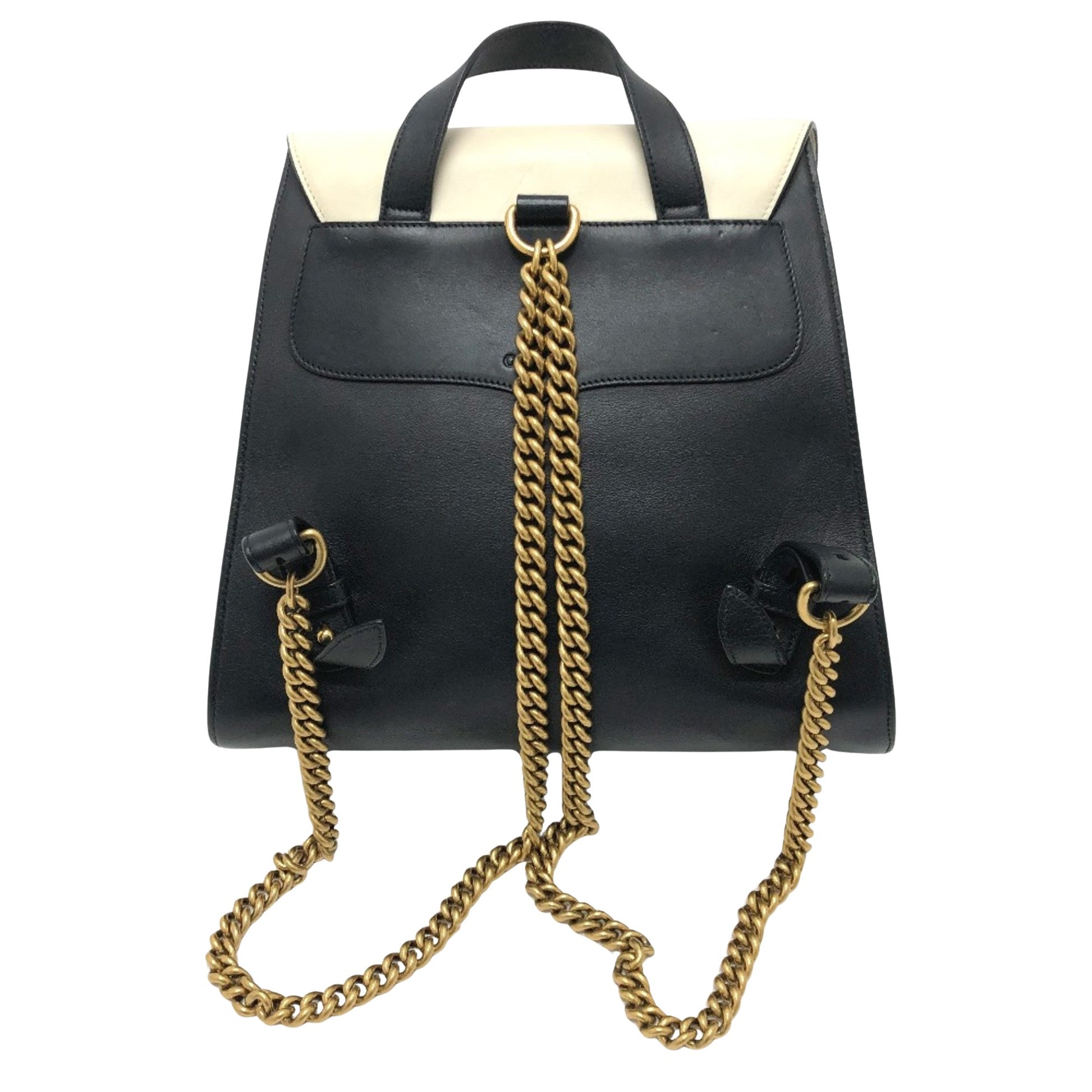 Gucci Animalier, Black, Leather, backpack