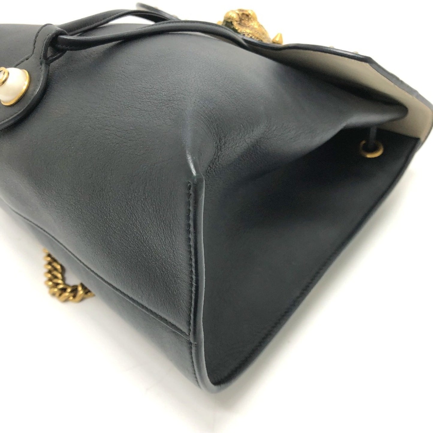Gucci Animalier, Black, Leather, backpack