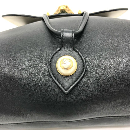 Gucci Animalier, Black, Leather, backpack