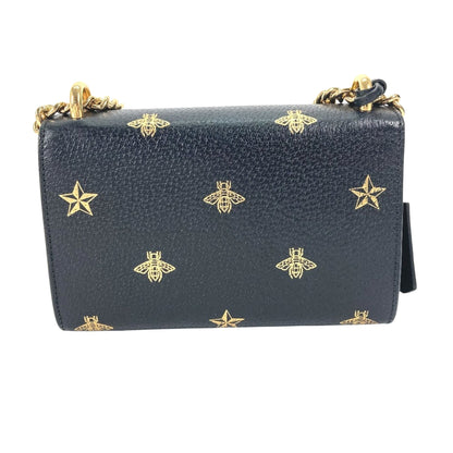 Gucci Padlock, Black, Leather, shoulder