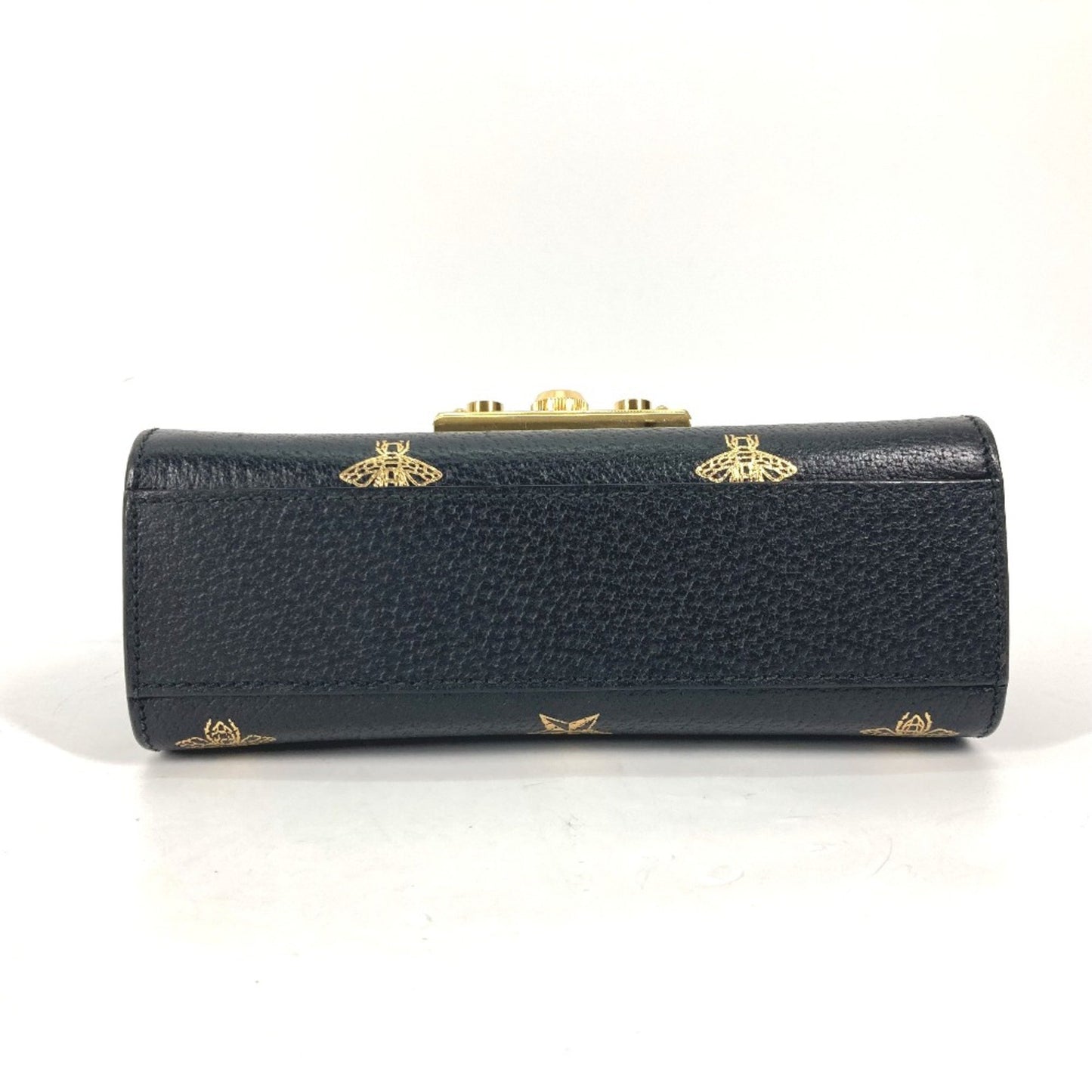 Gucci Padlock, Black, Leather, shoulder
