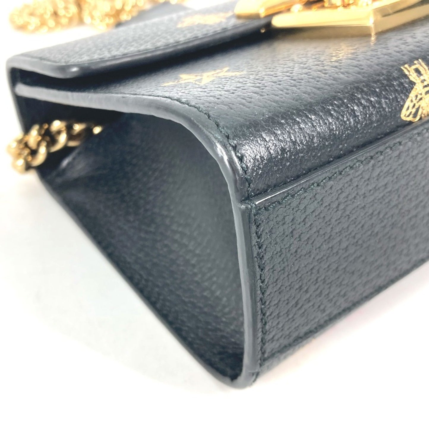 Gucci Padlock, Black, Leather, shoulder