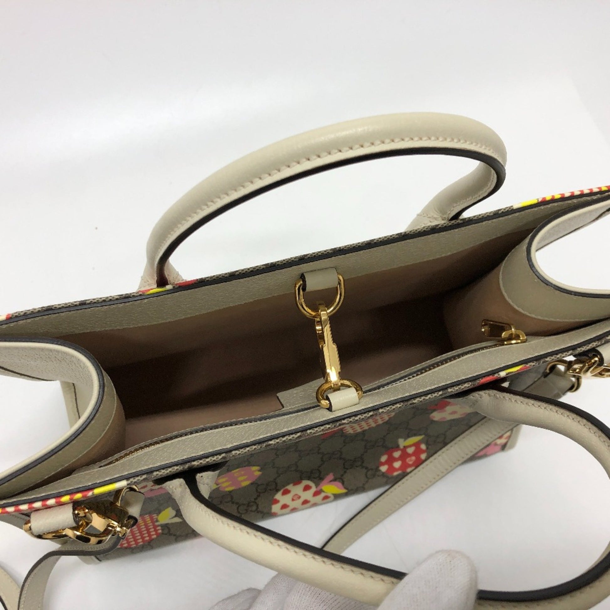 Gucci GG Supreme, Beige, Canvas, tote