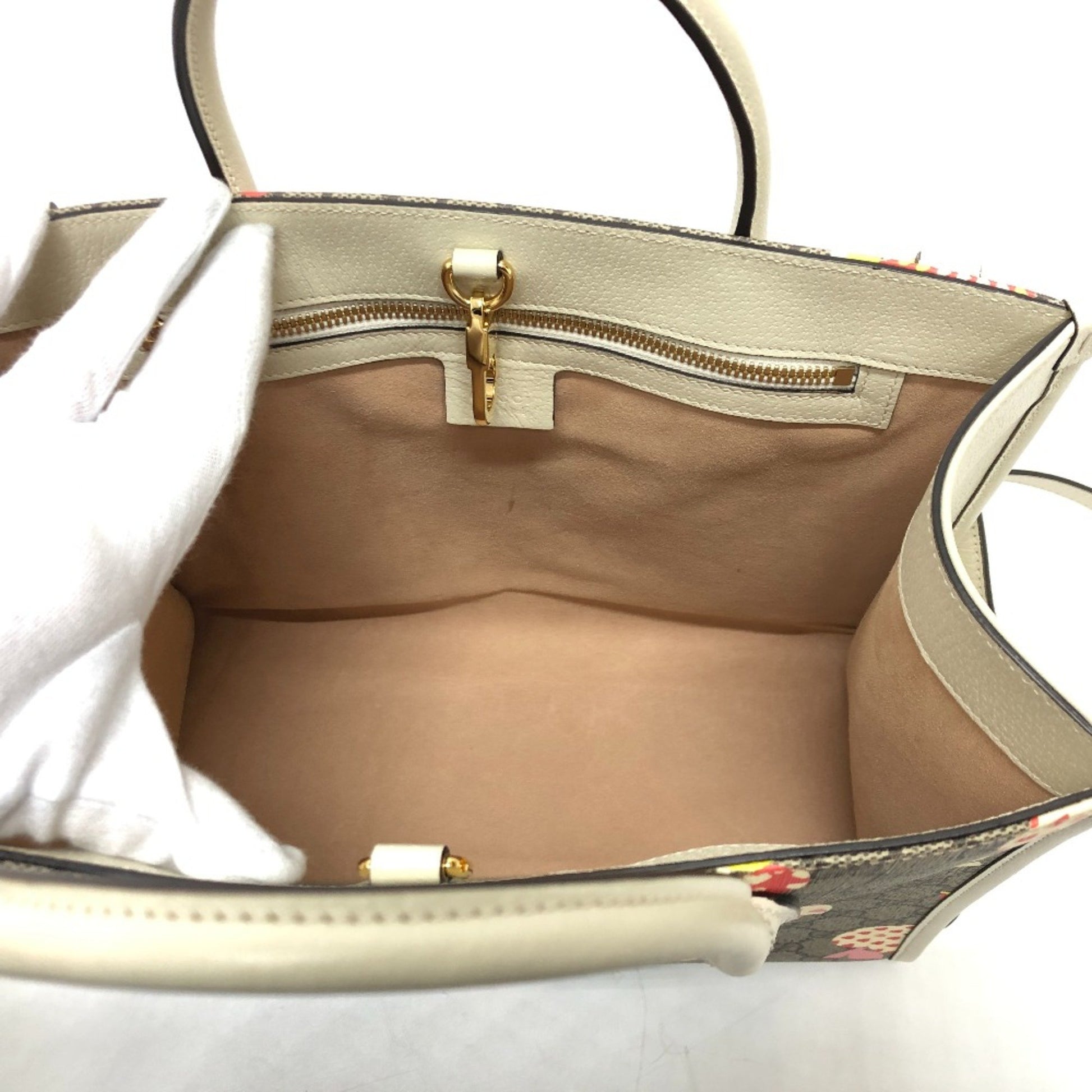 Gucci GG Supreme, Beige, Canvas, tote