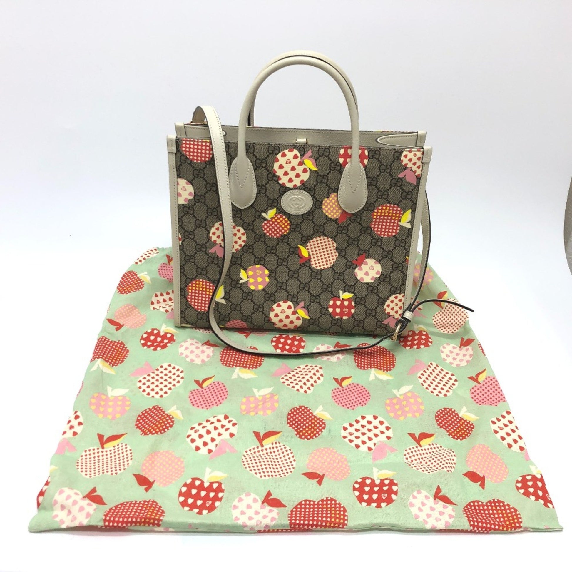 Gucci GG Supreme, Beige, Canvas, tote