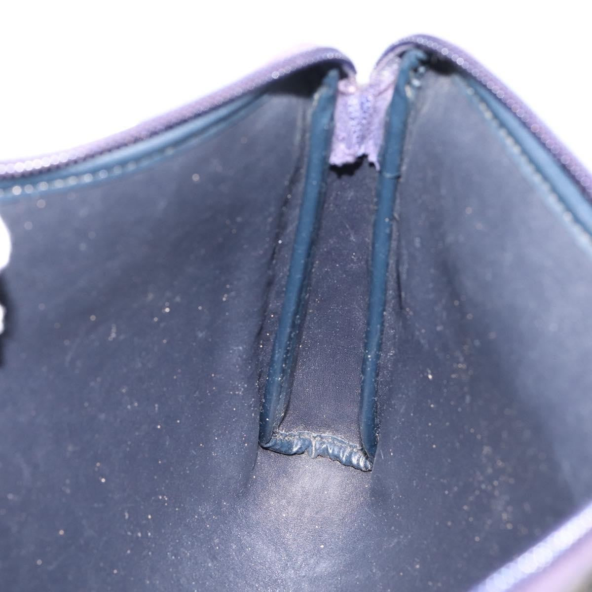 Christian Dior Wristlet Clutch Oblique Canvas, Navy, Canvas, Clutch