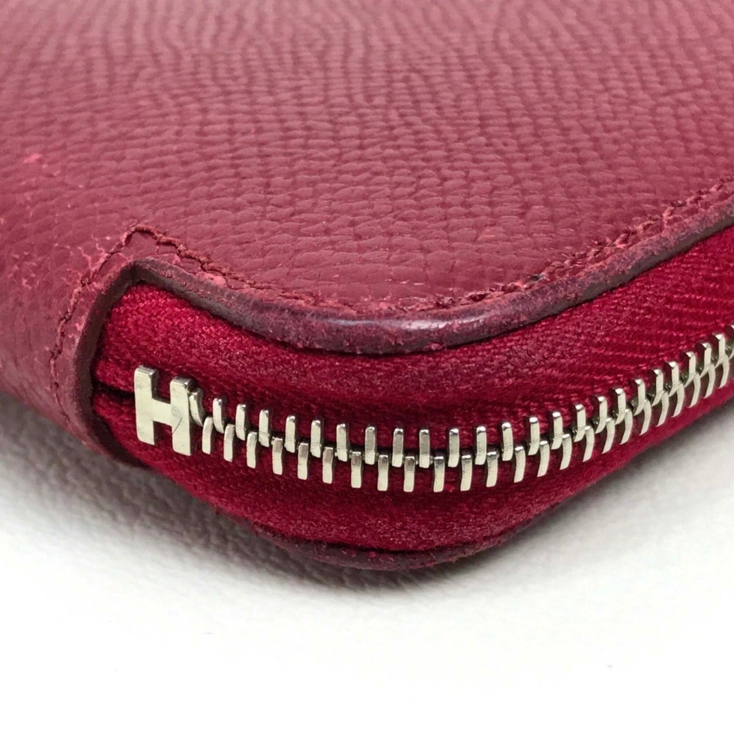 Hermès Silk'In, Red, Leather, wallet