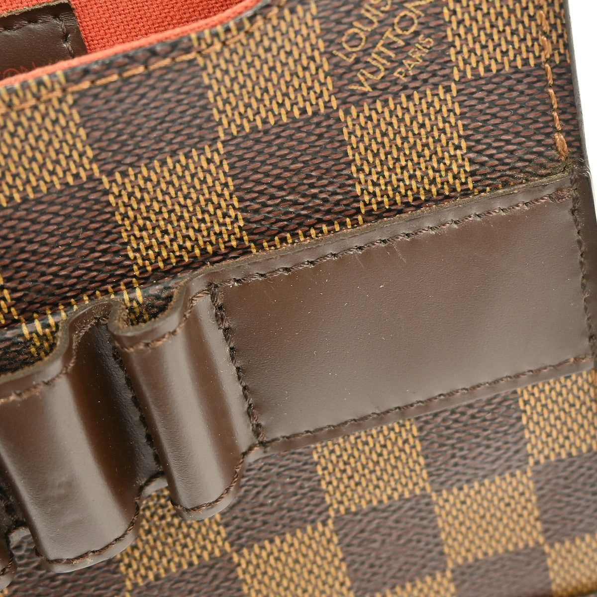 Louis Vuitton Portobello Messenger Damier Ebene, Brown, Canvas, Shoulder Bag