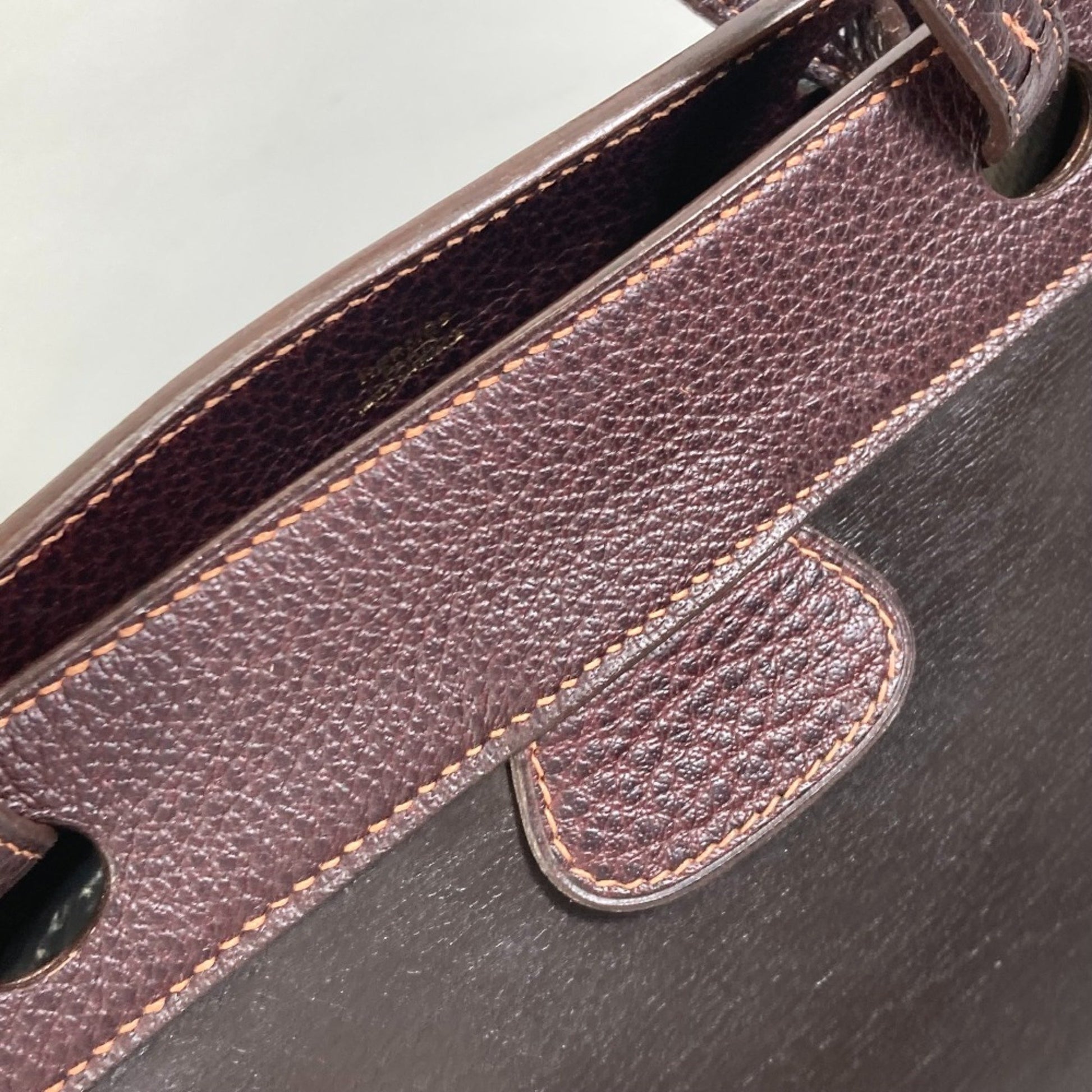 Hermès --, Brown, Leather, shoulder