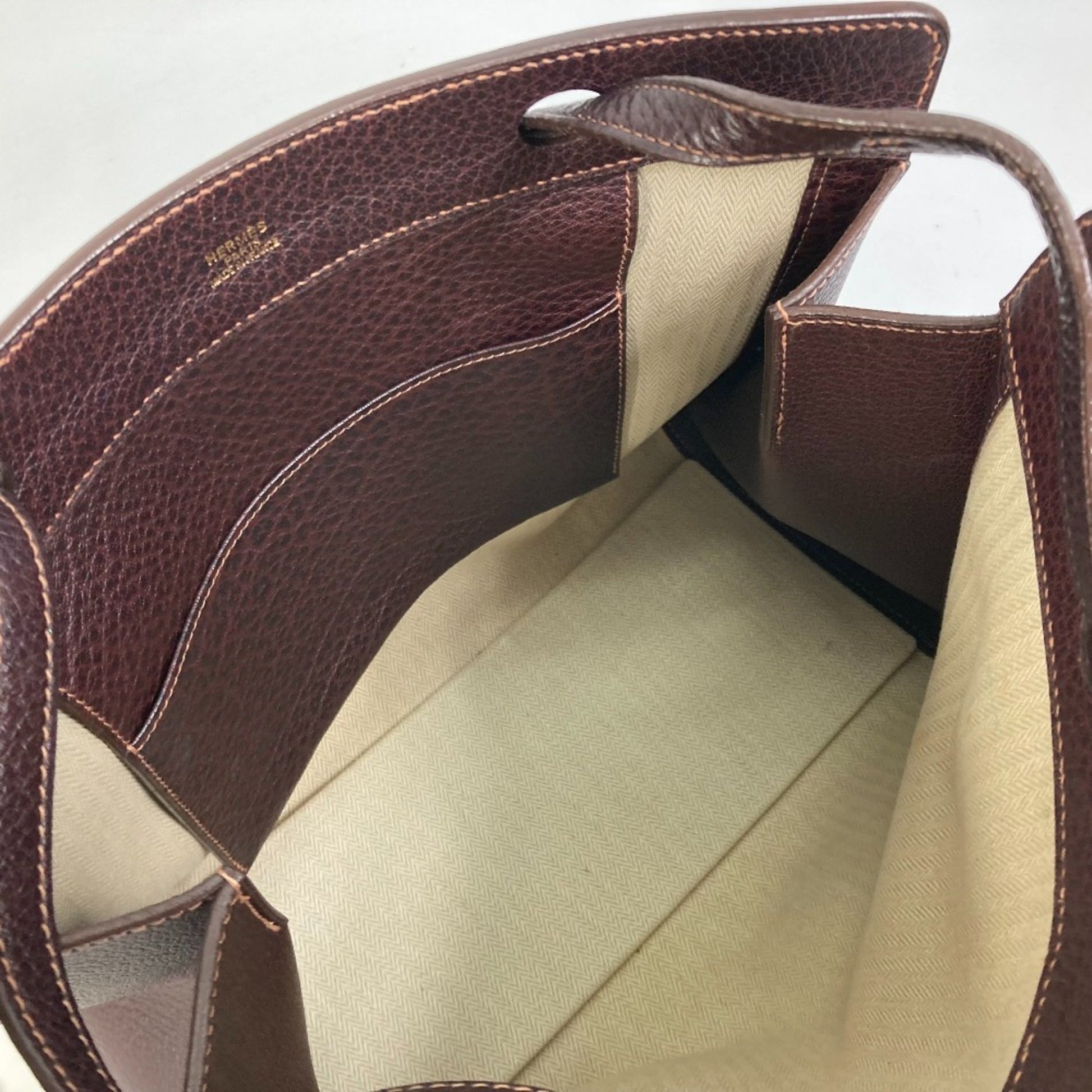 Hermès --, Brown, Leather, shoulder