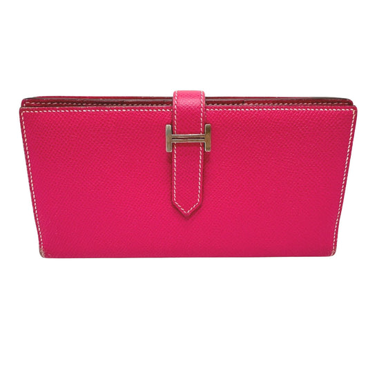 Hermès Béarn, Pink, Leather, wallet