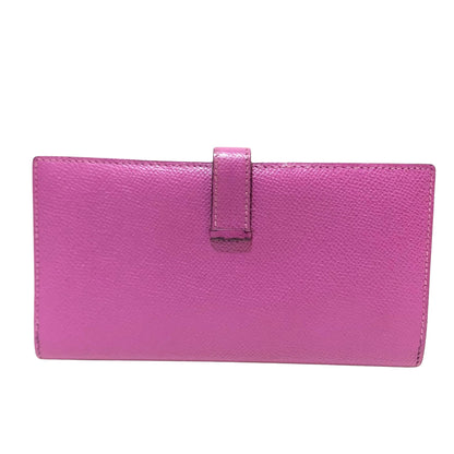 Hermès Béarn, Purple, Leather, wallet