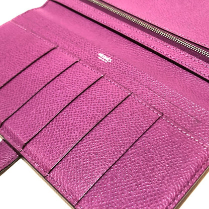 Hermès Béarn, Purple, Leather, wallet