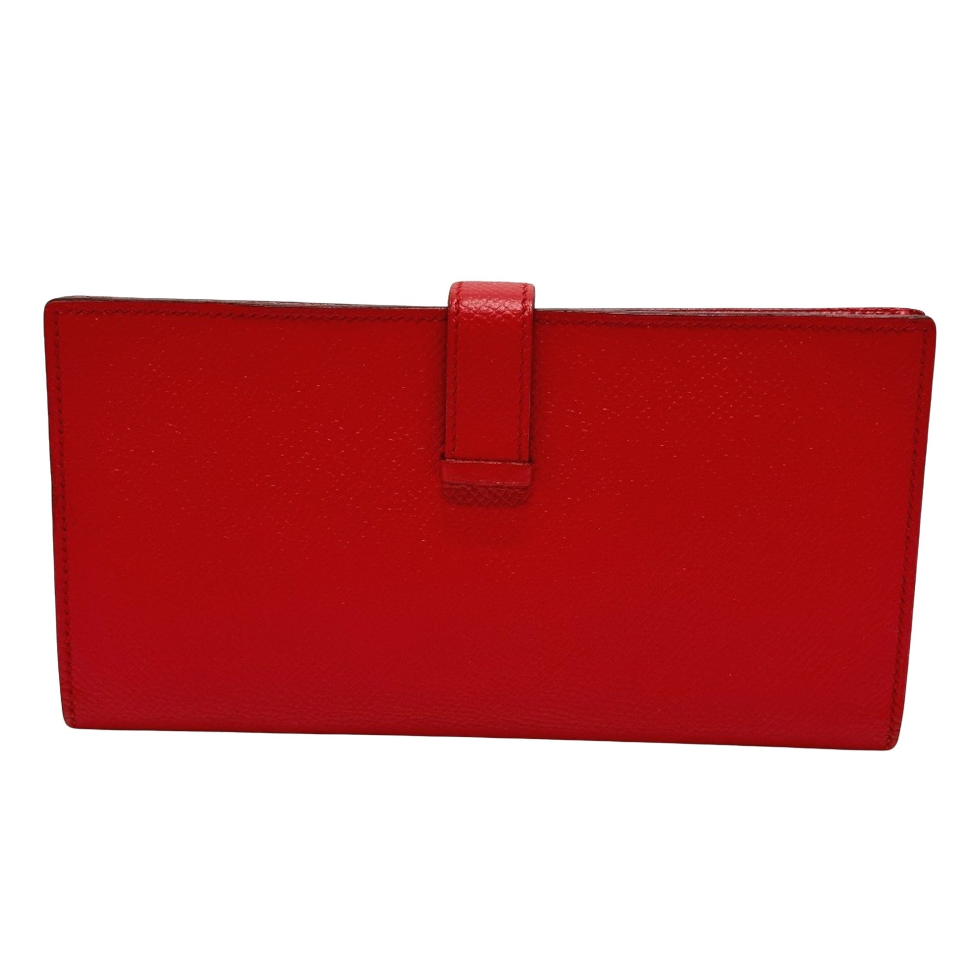 Hermès Béarn, Red, Leather, wallet