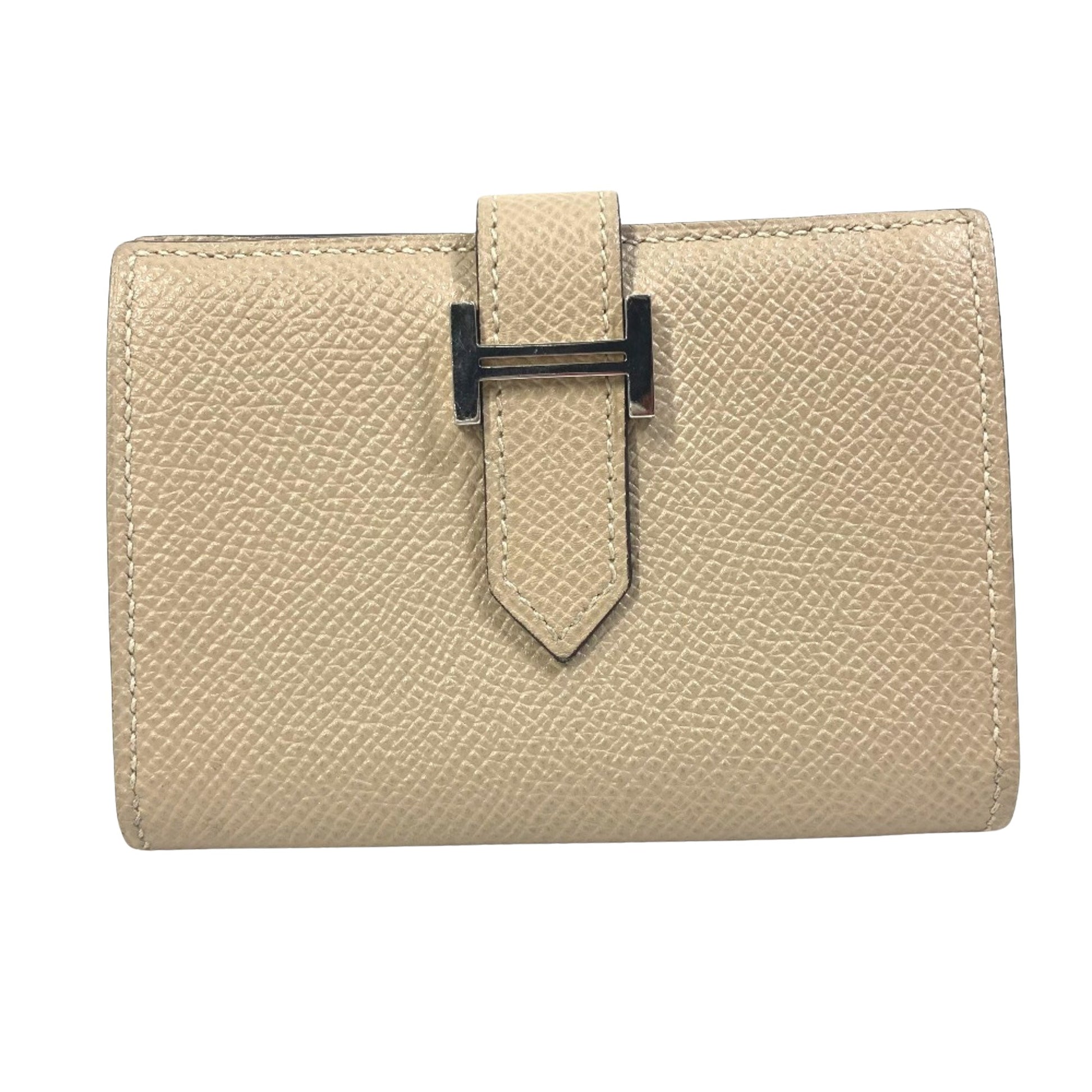 Hermès Béarn, Beige, Leather, wallet