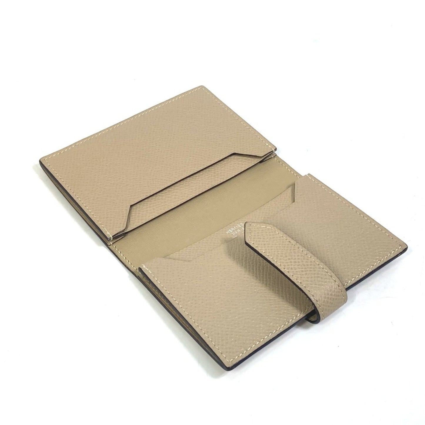 Hermès Béarn, Beige, Leather, wallet