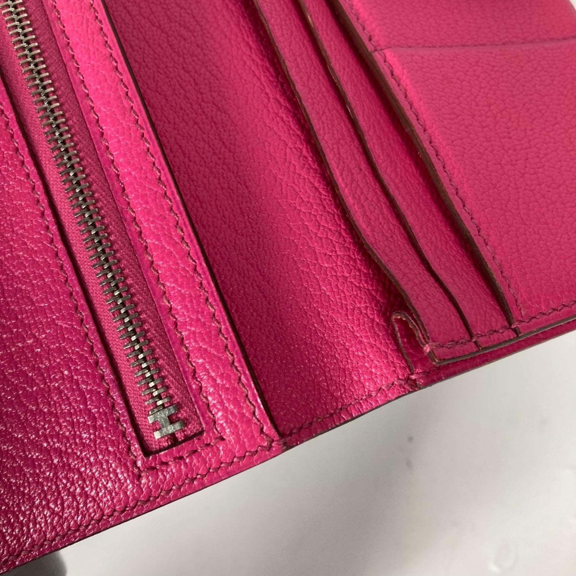 Hermès Béarn, Pink, Leather, wallet