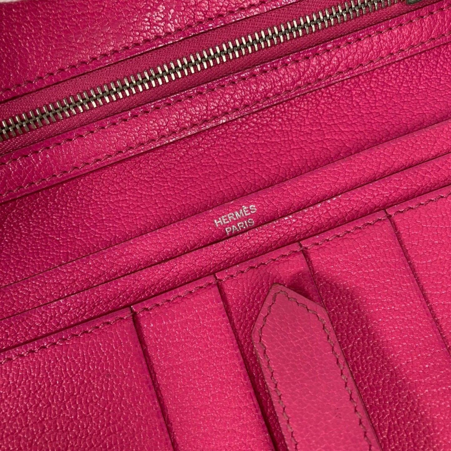 Hermès Béarn, Pink, Leather, wallet