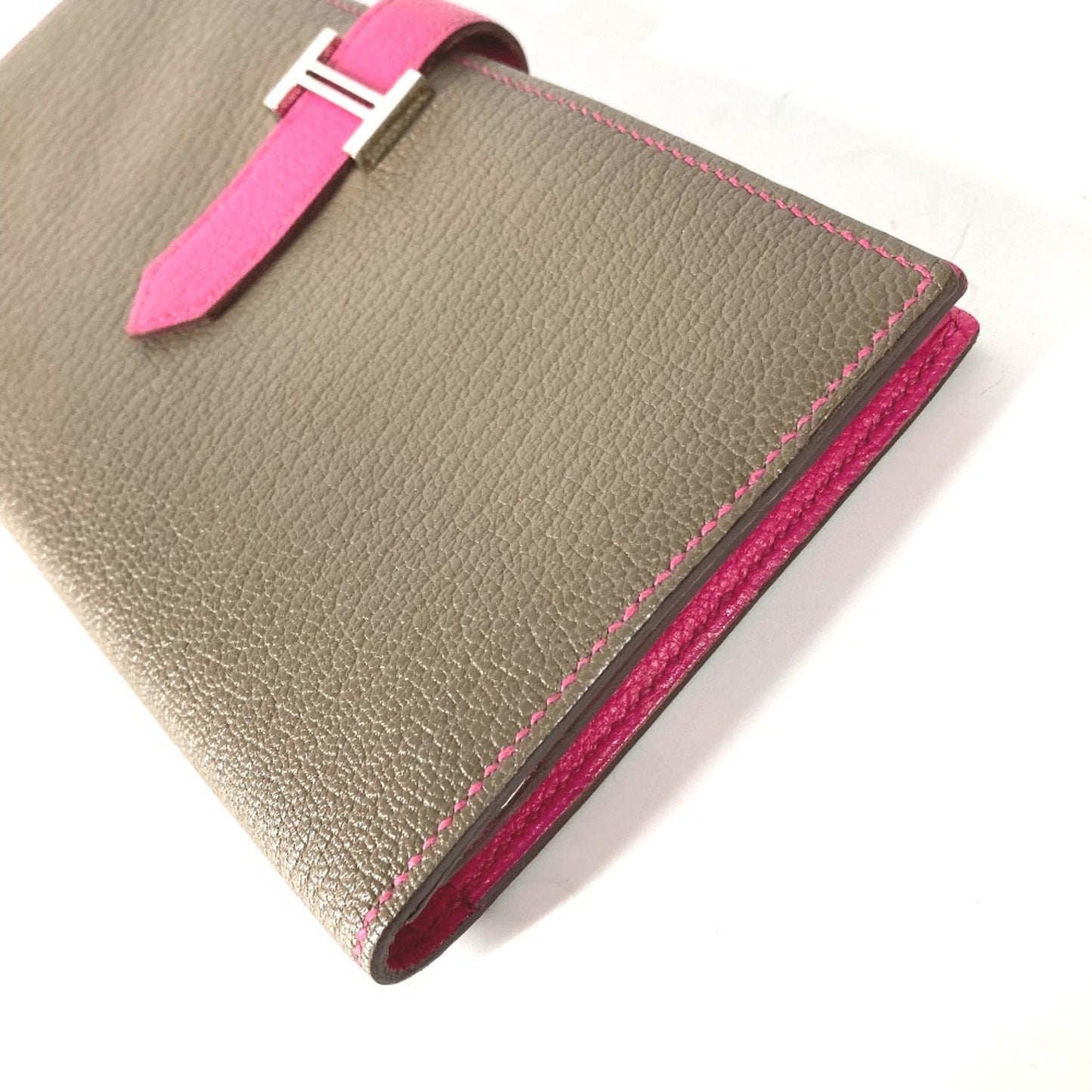 Hermès Béarn, Pink, Leather, wallet