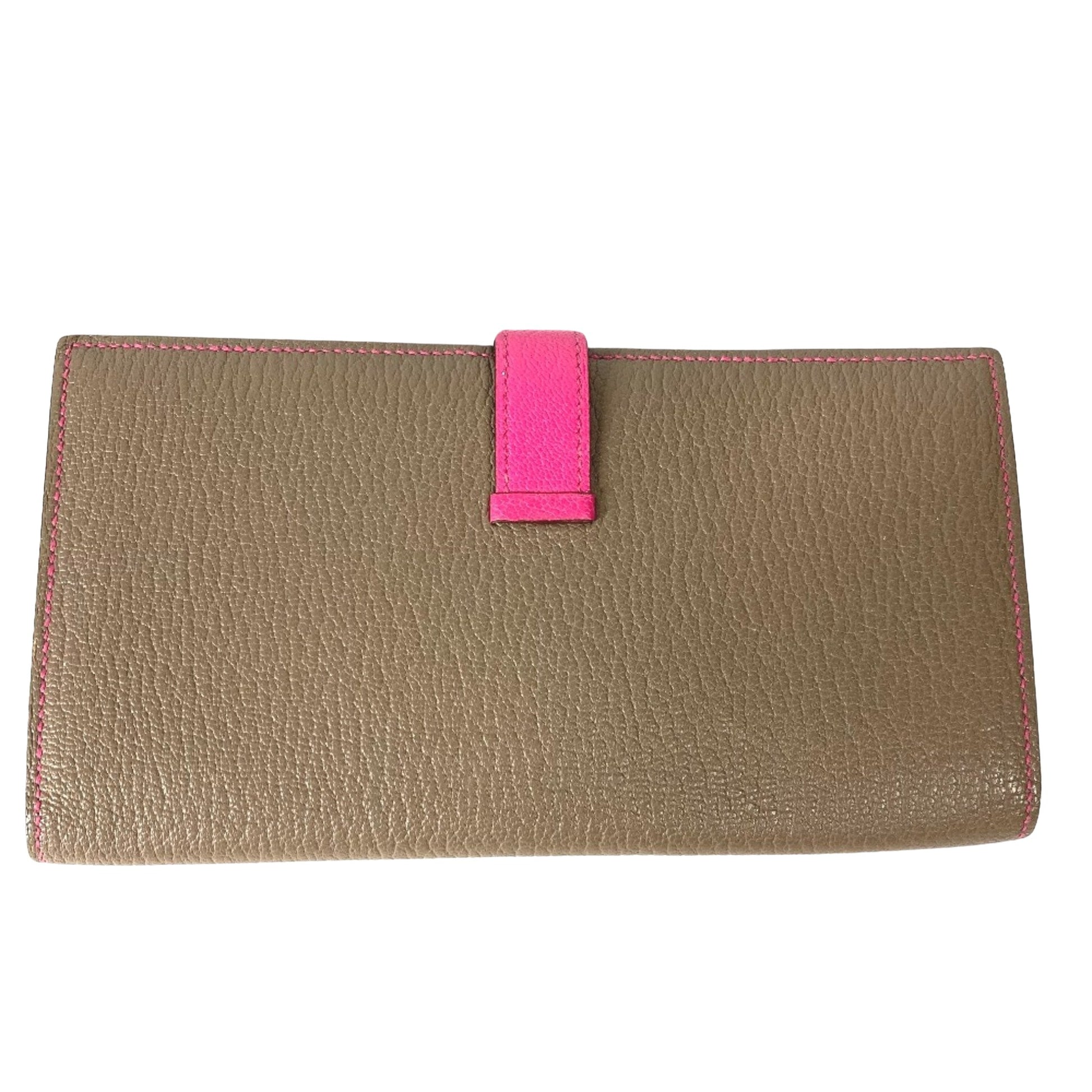 Hermès Béarn, Pink, Leather, wallet