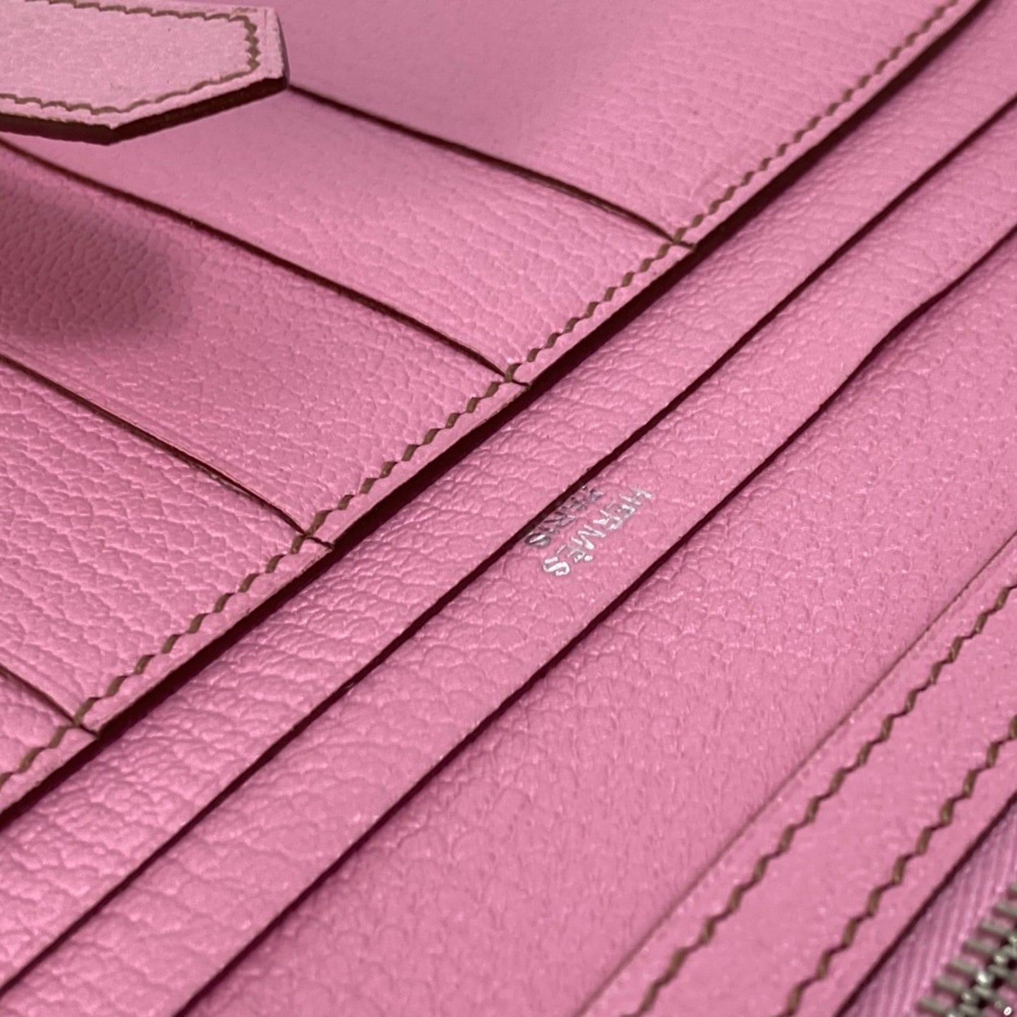 Hermès Béarn, Pink, Leather, wallet