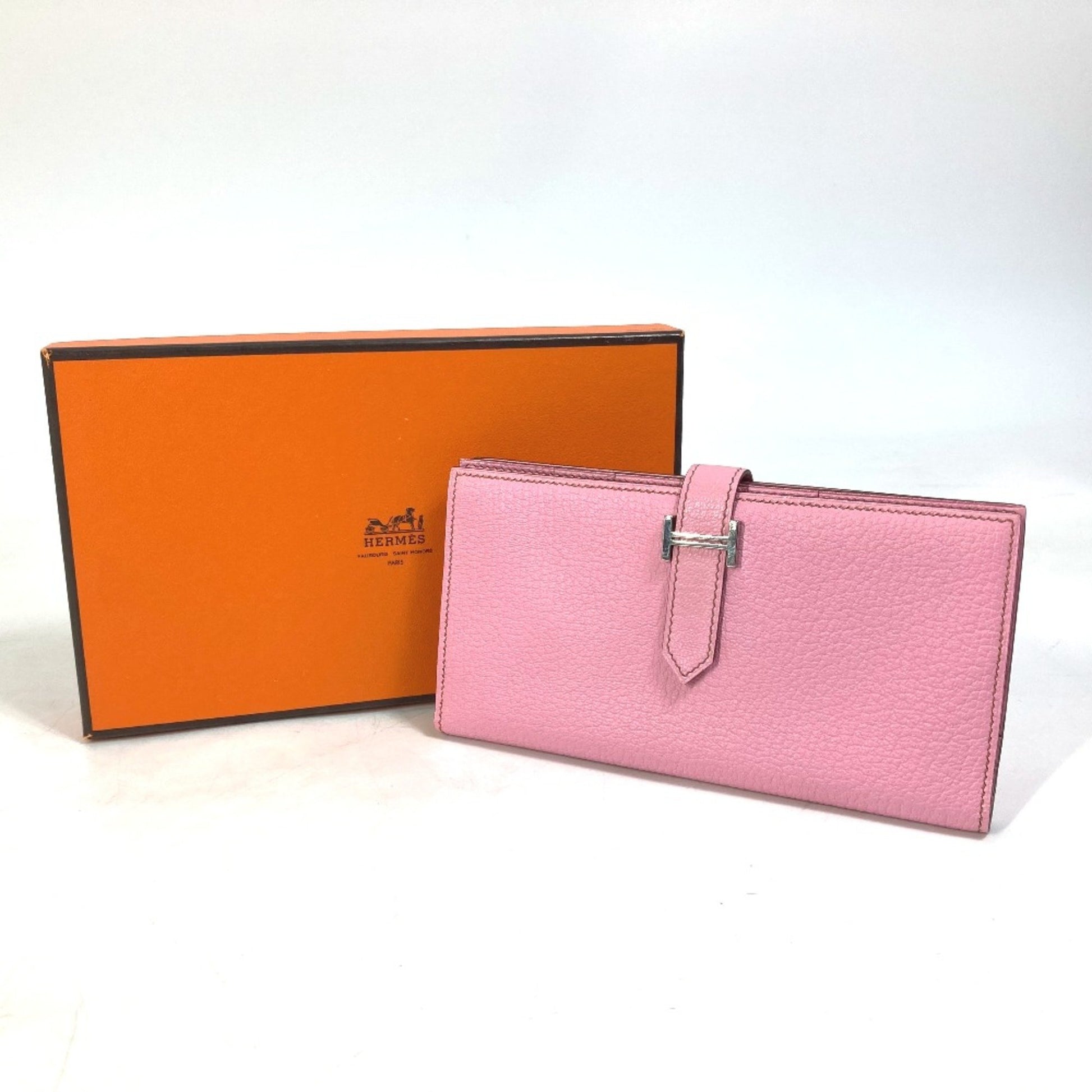 Hermès Béarn, Pink, Leather, wallet