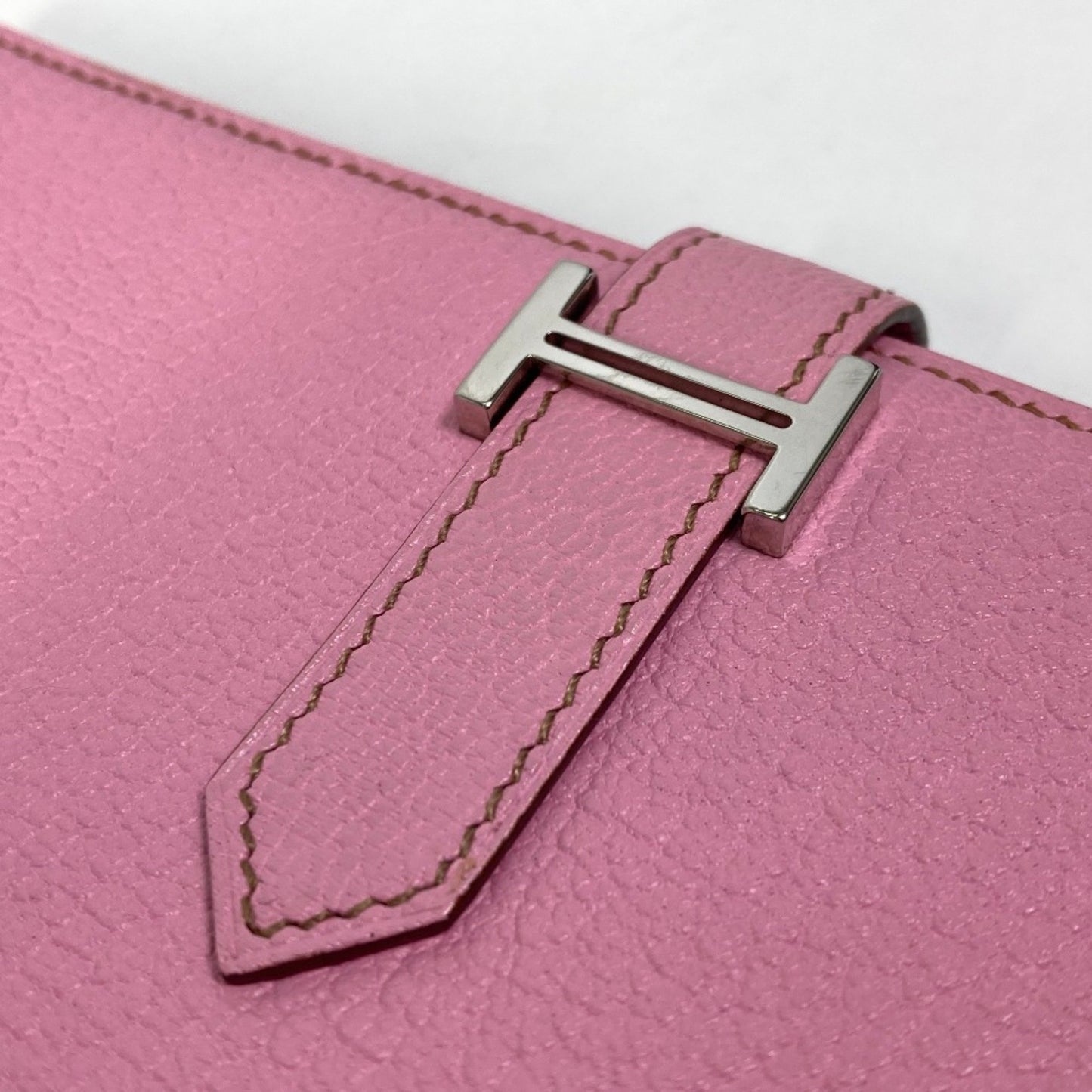 Hermès Béarn, Pink, Leather, wallet