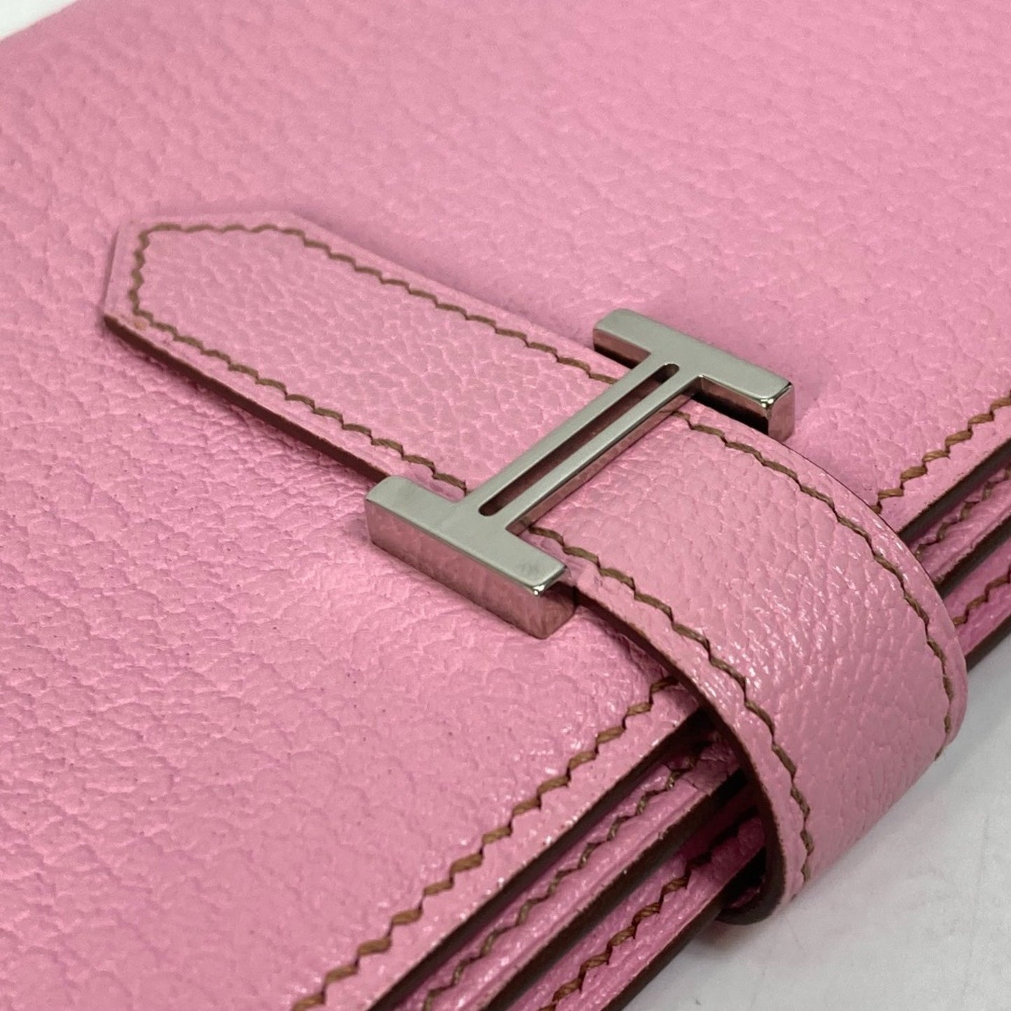 Hermès Béarn, Pink, Leather, wallet