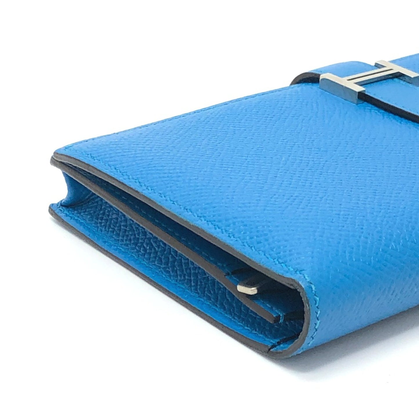 Hermès Béarn, Blue, Leather, wallet