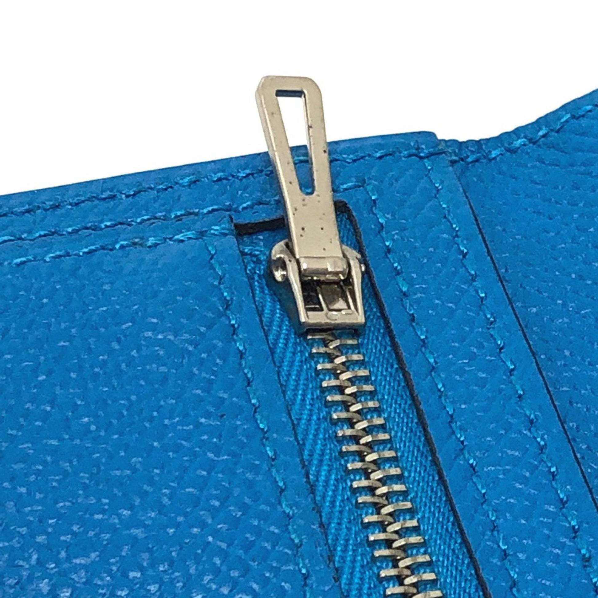 Hermès Béarn, Blue, Leather, wallet