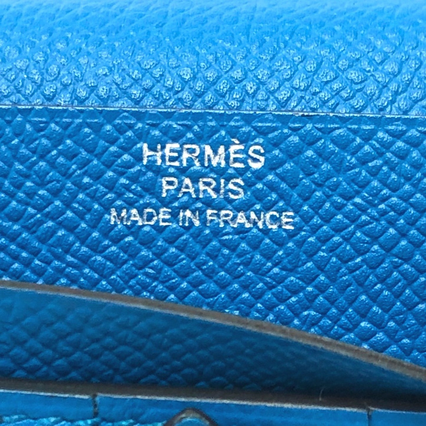 Hermès Béarn, Blue, Leather, wallet