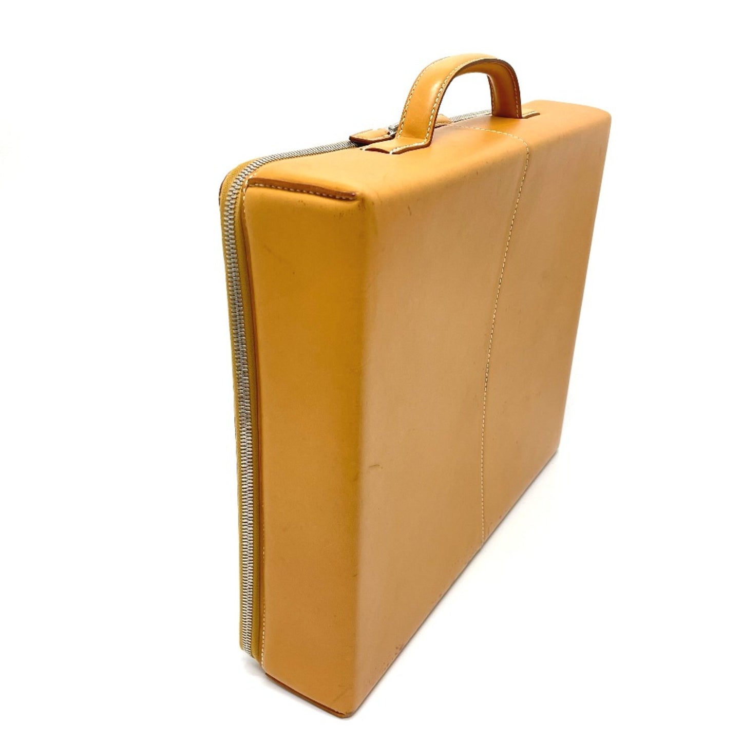 Hermès Yale, Yellow, Leather, briefcase