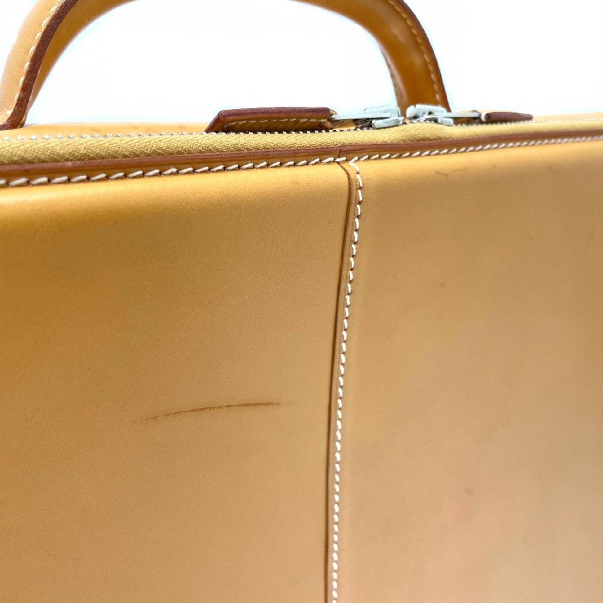 Hermès Yale, Yellow, Leather, briefcase