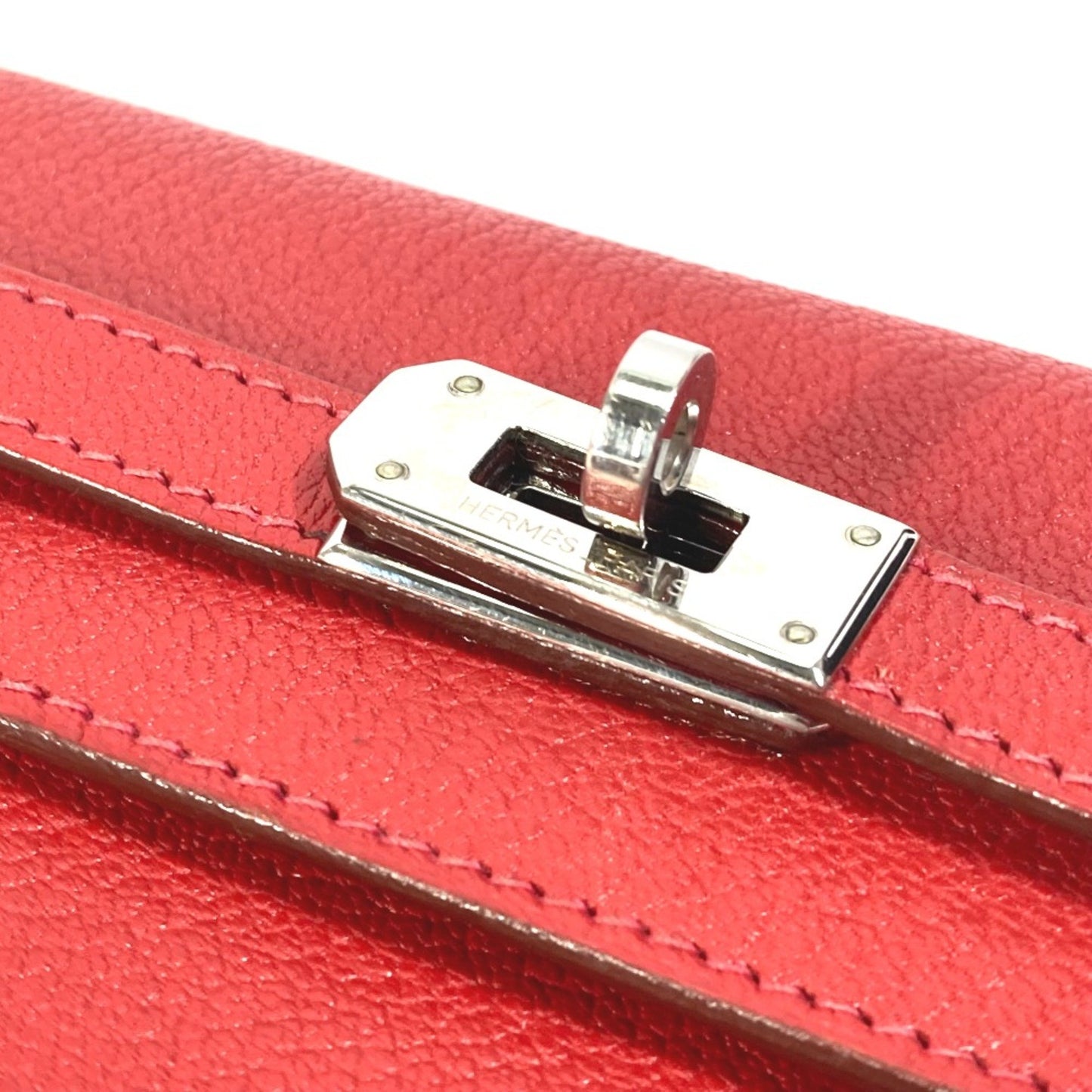 Hermès Kelly, Red, Leather, wallet