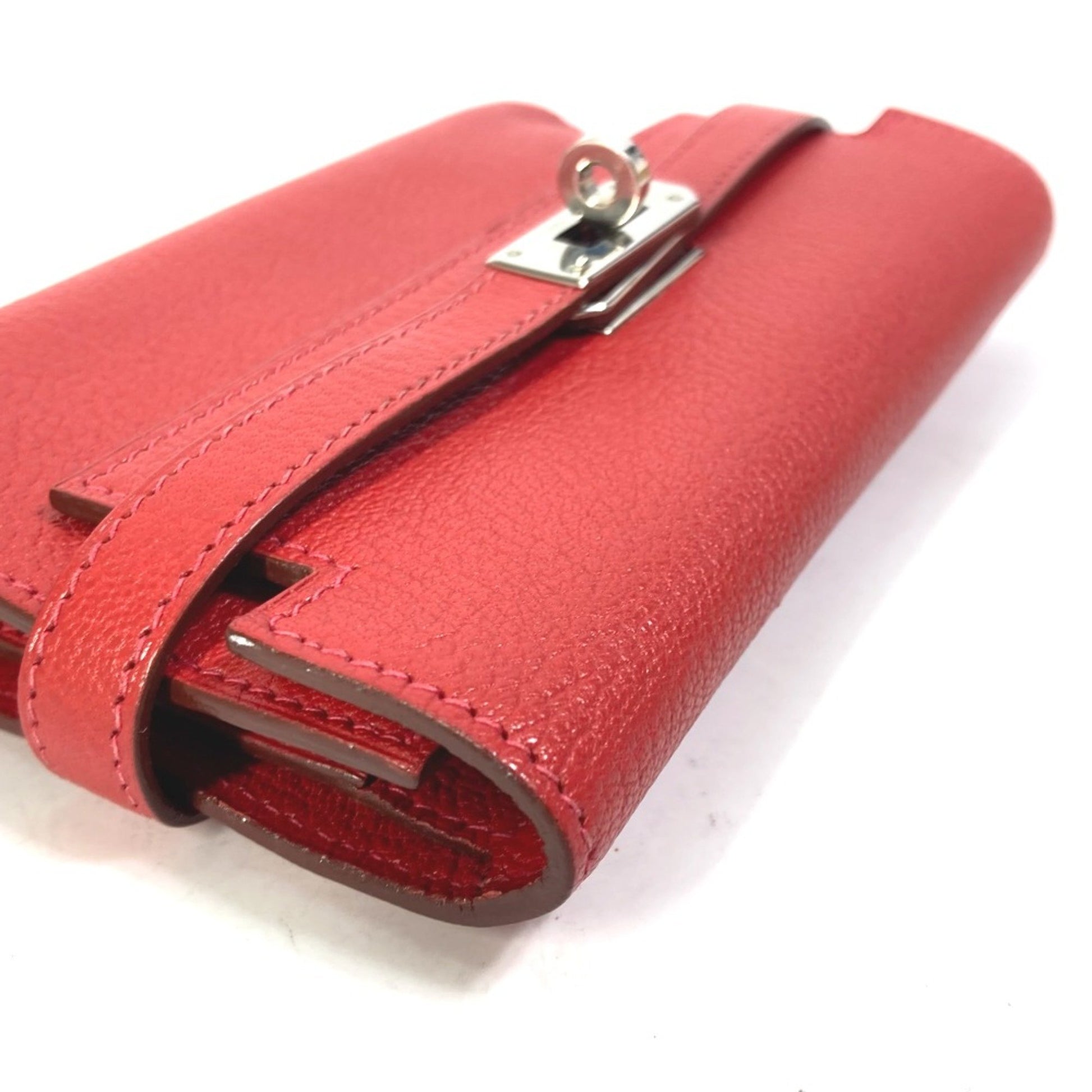 Hermès Kelly, Red, Leather, wallet