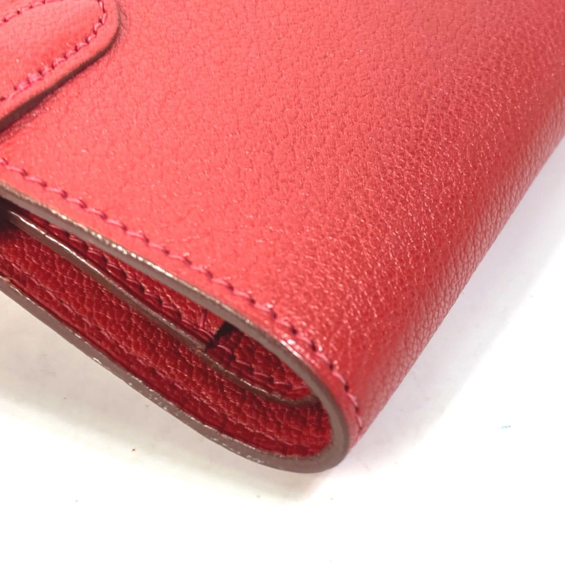 Hermès Kelly, Red, Leather, wallet