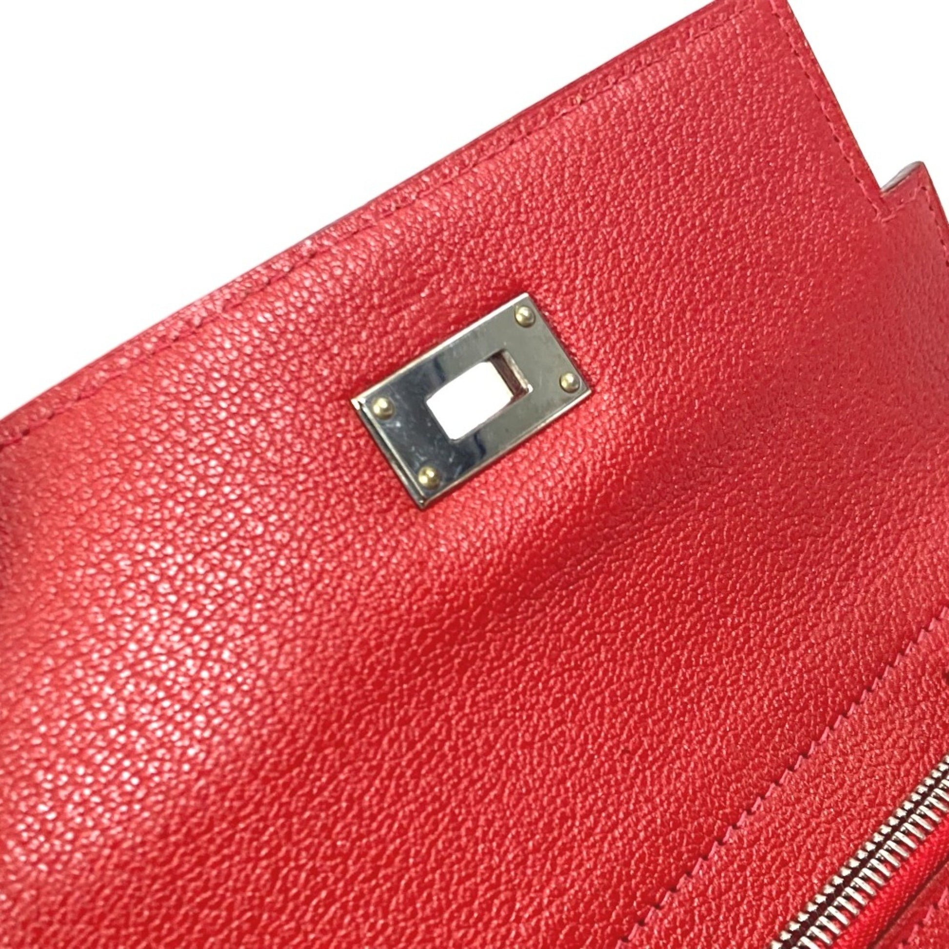 Hermès Kelly, Red, Leather, wallet