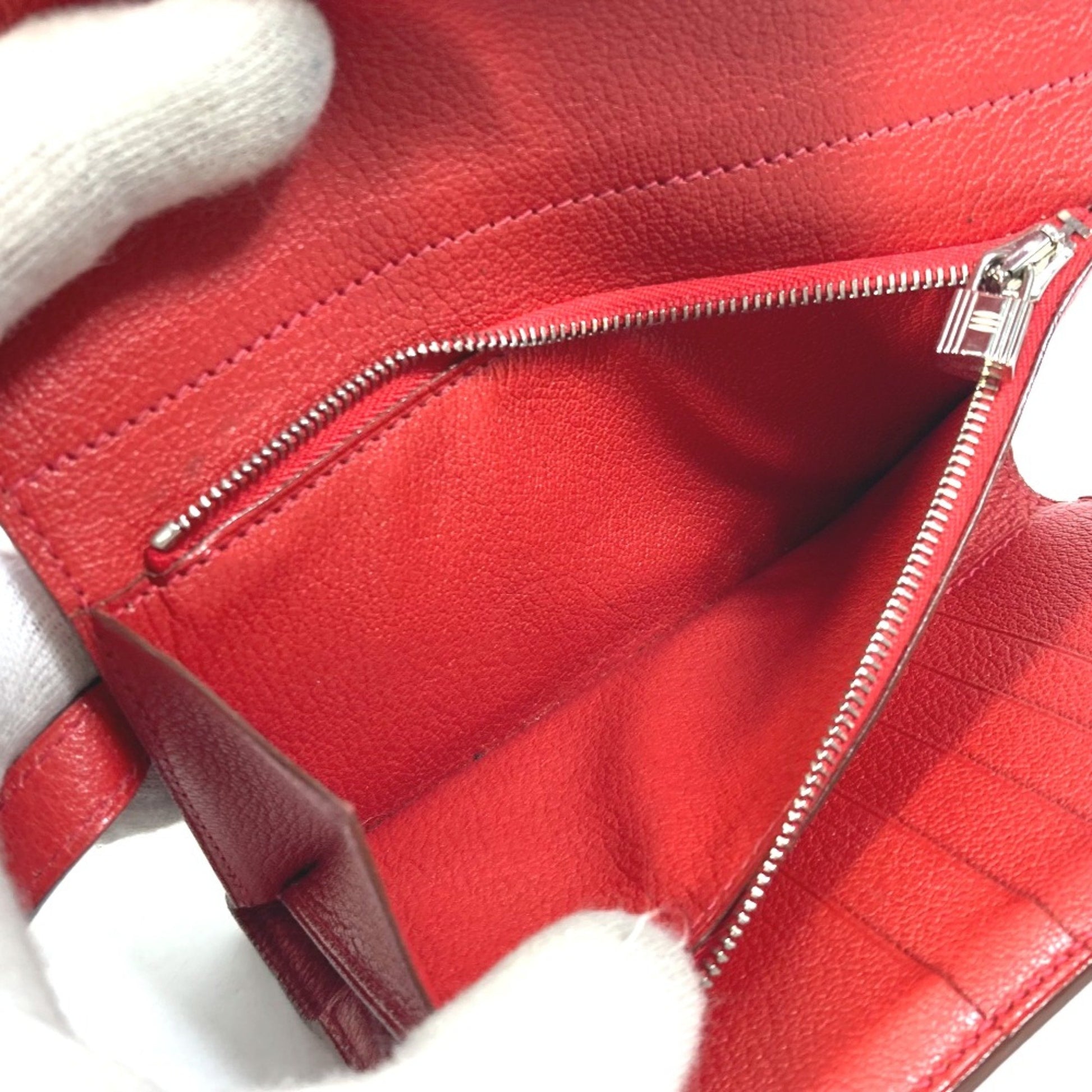 Hermès Kelly, Red, Leather, wallet