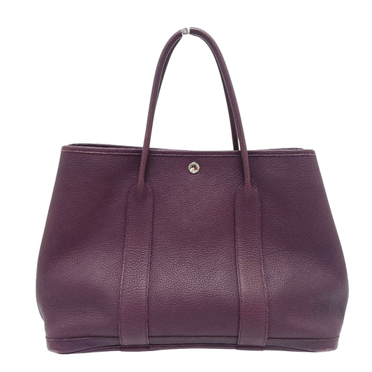 Hermès, Purple, Leather, tote